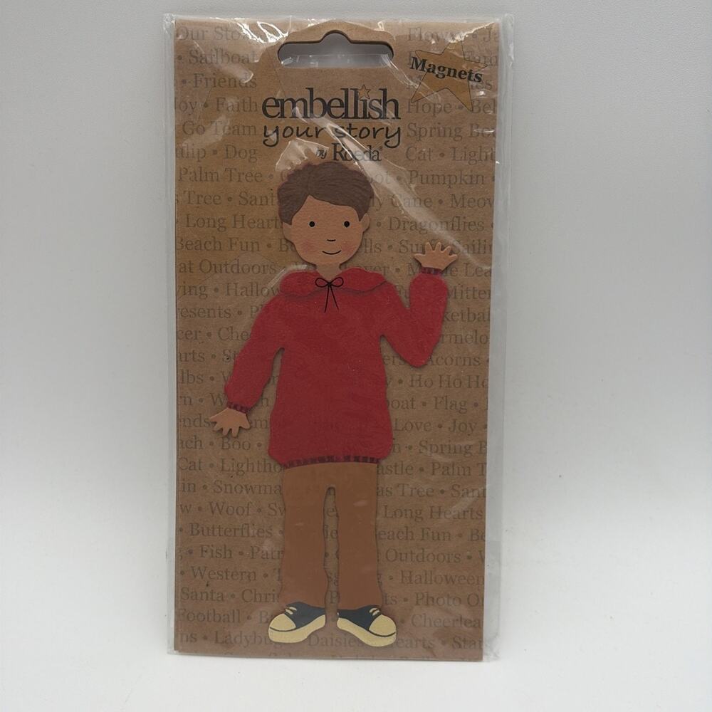 Embellish Your Story by Roeda #E00159 Jacob Magnet Boy Family Demdaco 2013